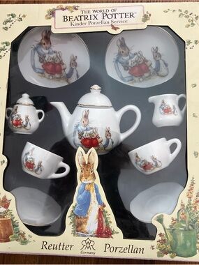 Reutter Porzellan Beatrix Potter White collectible Tea Set